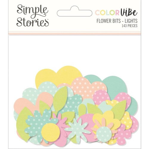 Simon Says Stamp! Simple Stories COLOR VIBE LIGHTS Flowers Bits And Pieces 19006
