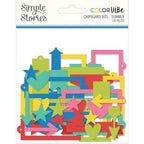 Simon Says Stamp! Simple Stories COLOR VIBE SUMMER Chipboard Bits And Pieces 19025