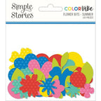 Simon Says Stamp! Simple Stories COLOR VIBE SUMMER Flowers Bits And Pieces 19026