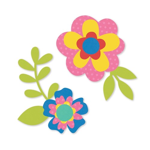 Simon Says Stamp! Simple Stories COLOR VIBE SUMMER Flowers Bits And Pieces 19026