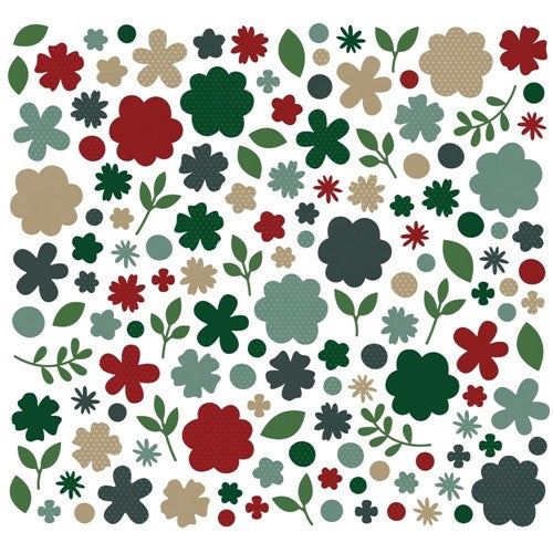 Simon Says Stamp! Simple Stories COLOR VIBE WINTER Flowers Bits And Pieces 19036