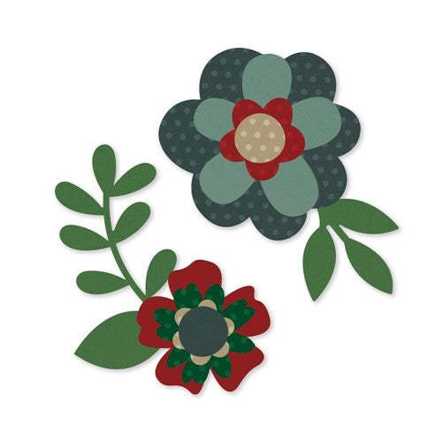 Simon Says Stamp! Simple Stories COLOR VIBE WINTER Flowers Bits And Pieces 19036