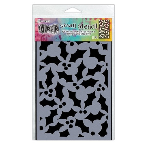 Simon Says Stamp! Dyan Reaveley Stencil SMALL JOLLY HOLLY Dylusions Ranger dys81760