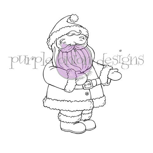 Simon Says Stamp! Purple Onion Designs MR. CLAUS Cling Stamp pod1295