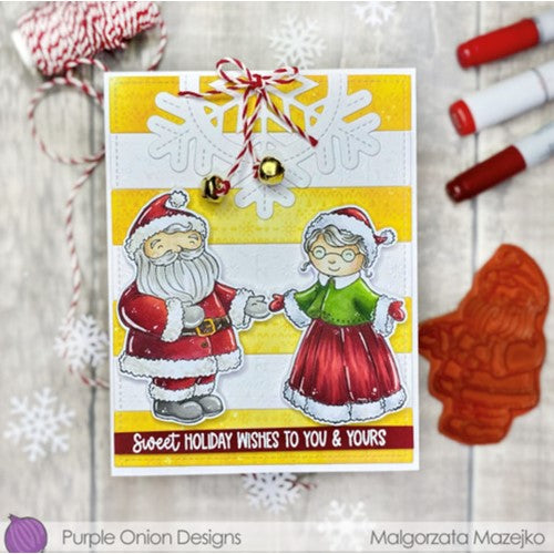 Simon Says Stamp! Purple Onion Designs MR. CLAUS Cling Stamp pod1295