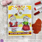 Simon Says Stamp! Purple Onion Designs MR. CLAUS Cling Stamp pod1295