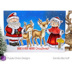 Simon Says Stamp! Purple Onion Designs MR. CLAUS Cling Stamp pod1295