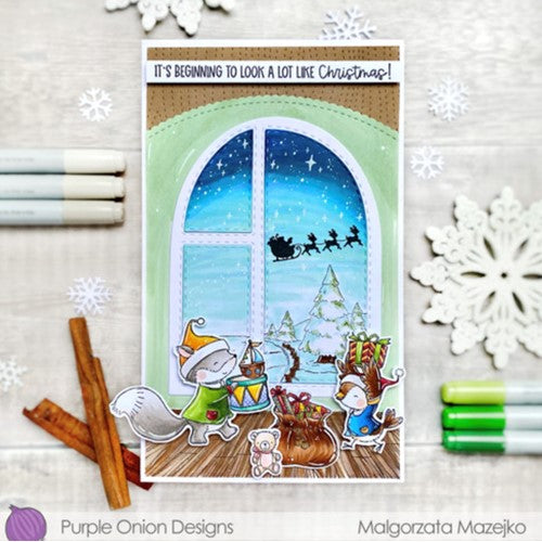 Simon Says Stamp! Purple Onion Designs HOLIDAY TOY SET Cling Stamp pod1294