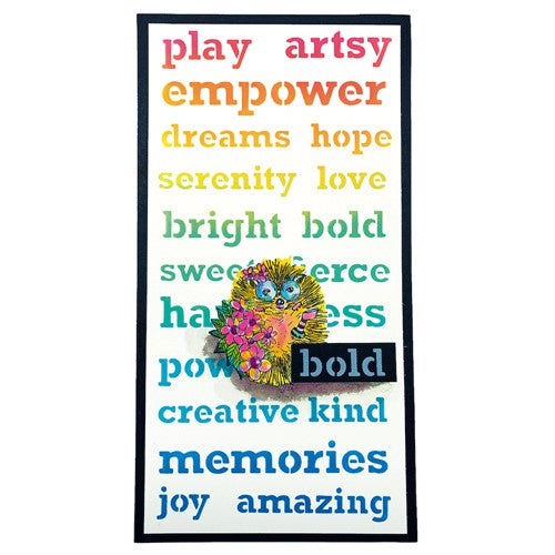 Simon Says Stamp! Studio Light ARTSY DESIGNS Stencil ABM Mixed-Up Collection abmmucmask139
