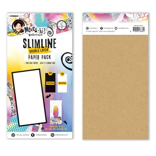 Simon Says Stamp! Studio Light SLIMLINE DOUBLE LAYER Paper ABM Mixed-Up Collection abmmucpp62