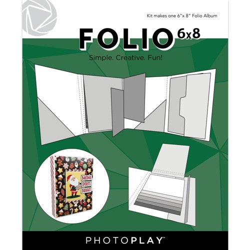 Simon Says Stamp! PhotoPlay WHITE FOLIO 6 x 8 Maker's Series ppp3648