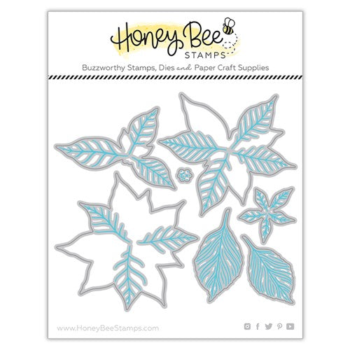 Simon Says Stamp! Honey Bee LOVELY LAYERS POINSETTIA Dies hbds-llpoi
