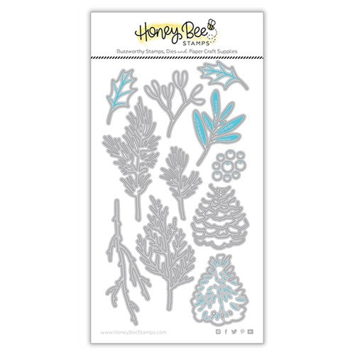 Simon Says Stamp! Honey Bee LOVELY LAYERS WINTER GREENERY Dies hbds-llwgre
