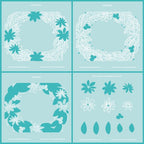 Simon Says Stamp! Honey Bee HOLIDAY WREATH Stencil Set of 4 hbsl-112