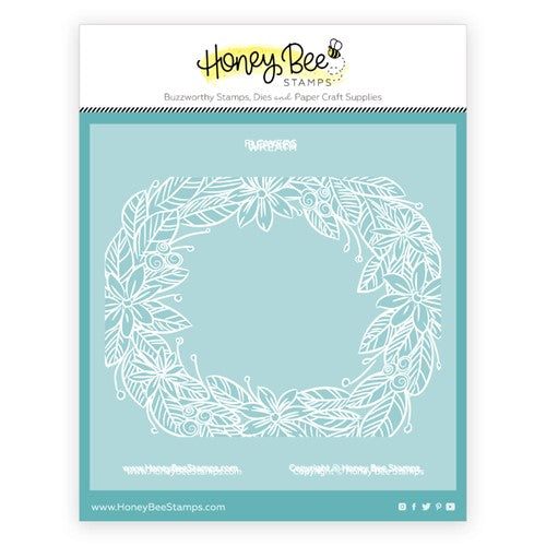 Simon Says Stamp! Honey Bee HOLIDAY WREATH Stencil Set of 4 hbsl-112