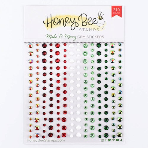 Simon Says Stamp! Honey Bee MAKE IT MERRY Gem Stickers hbgs-039
