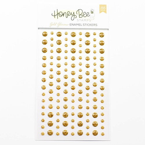 Simon Says Stamp! Honey Bee GOLD GLIMMER Enamel Stickers hbes-009