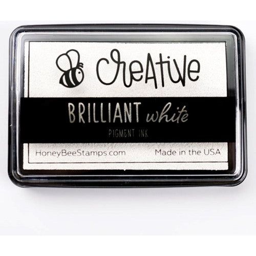 Simon Says Stamp! Honey Bee BRILLIANT WHITE Pigment Ink Pad hbink-brwt