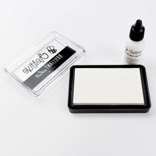 Simon Says Stamp! Honey Bee BRILLIANT WHITE Pigment Ink Pad hbink-brwt