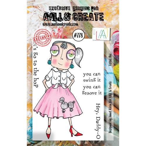 Simon Says Stamp! AALL & Create FIFTIES DEE A7 Clear Stamps aall778