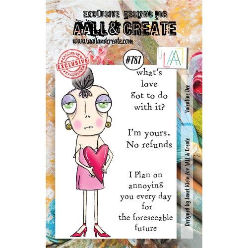Simon Says Stamp! AALL & Create VALENTINE DEE A7 Clear Stamps aall787