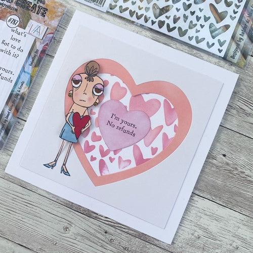 Simon Says Stamp! AALL & Create VALENTINE DEE A7 Clear Stamps aall787