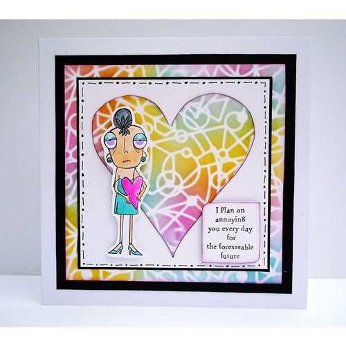 Simon Says Stamp! AALL & Create VALENTINE DEE A7 Clear Stamps aall787