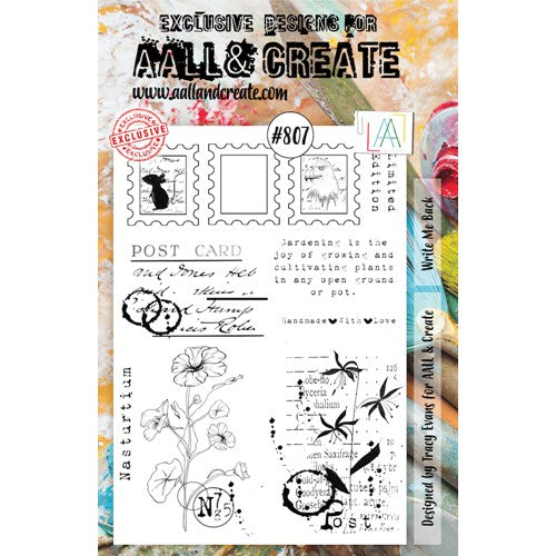 Simon Says Stamp! AALL & Create WRITE ME BACK A5 Clear Stamps aall807