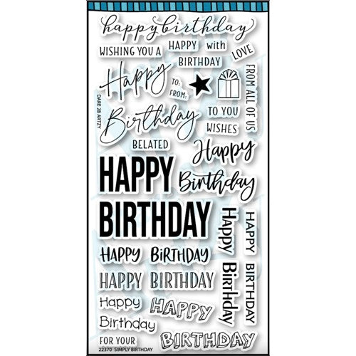Craft Smart Set of 4 Clear Stamp Sheets 103 Pc, Time to Party