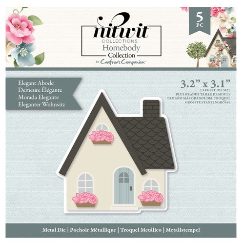 Simon Says Stamp! Crafter's Companion NITWIT HOMEBODY ELEGANT ABODE Dies nit-hb-md-elab