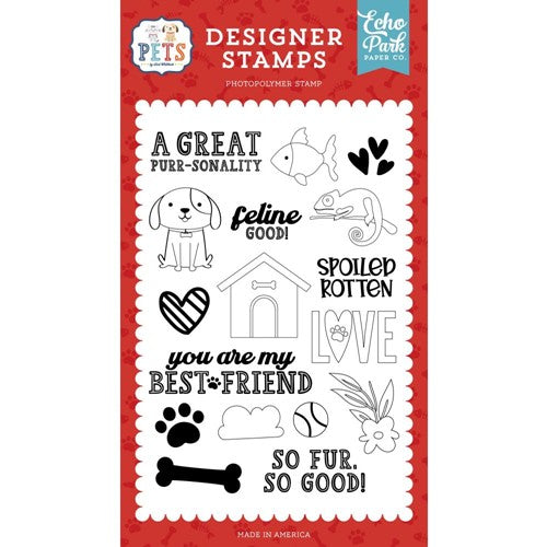 Simon Says Stamp! Echo Park SPOILED ROTTEN Clear Stamps pet293040