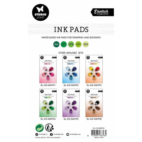 Studio Light Shades of Green Ink Pads Slesinkp04*