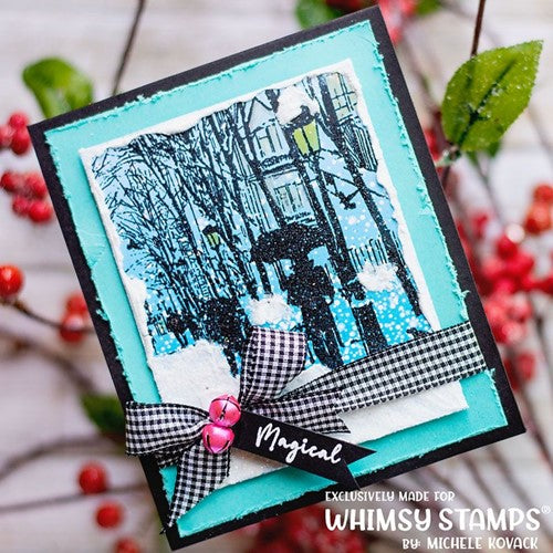 Simon Says Stamp! Whimsy Stamps BLISSFUL WINTER Cling Stamp DDB0084