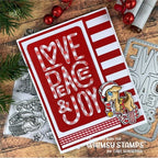 Simon Says Stamp! Whimsy Stamps REINDEER GAMES SHINE BRIGHT Clear Stamps BS1052