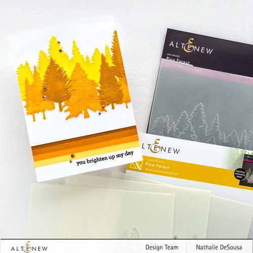 Simon Says Stamp! Altenew PINE FOREST Simple Coloring Stencils ALT7534
