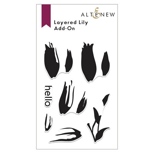 Simon Says Stamp! Altenew LAYERED LILY ADD ON Clear Stamps ALT7451