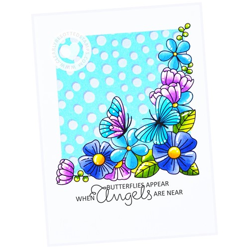 Simon Says Stamp! Clearly Besotted FLUTTERBY CORNERS Clear Stamps