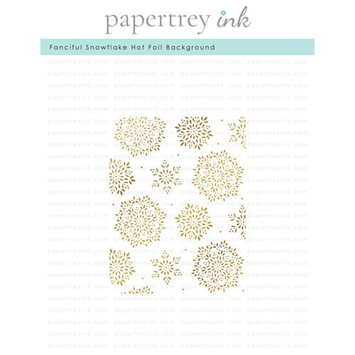 Simon Says Stamp! Papertrey Ink FANCIFUL SNOWFLAKE BACKGROUND Hot Foil Plate PTI-0519