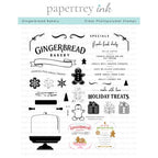 Simon Says Stamp! Papertrey Ink GINGERBREAD BAKERY Clear Stamps 1443