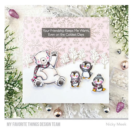 Simon Says Stamp! My Favorite Things SNOWFLAKE FLURRY BACKGROUND Cling Stamps bg156 | color-code:ALT1