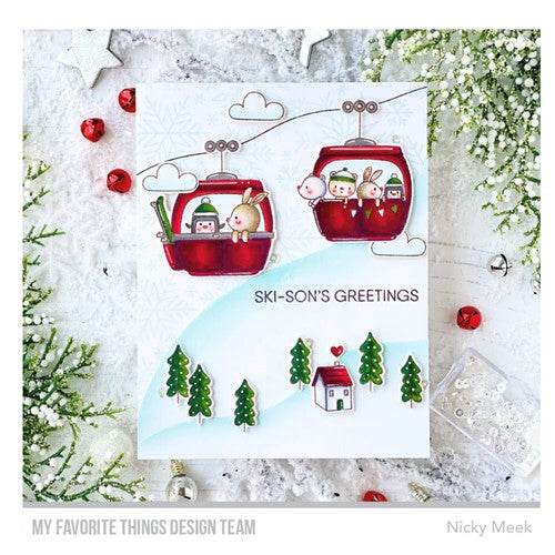 Simon Says Stamp! My Favorite Things SNOWFLAKE FLURRY BACKGROUND Cling Stamps bg156 | color-code:ALT2