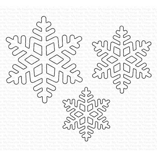 Simon Says Stamp! My Favorite Things STACKABLE SNOWFLAKES Dies Die-Namics mft2427