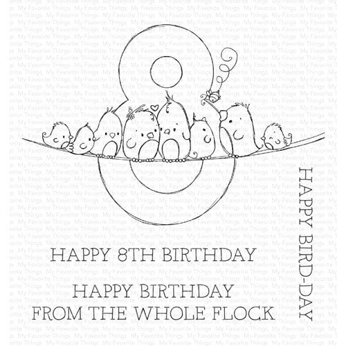 Simon Says Stamp! My Favorite Things NUMBER FUN 8 Clear Stamps ram045