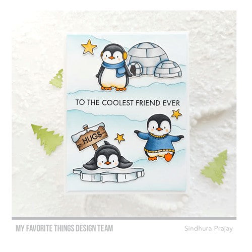 Simon Says Stamp! My Favorite Things PLAYFUL PENGUINS Clear Stamps yuzu013