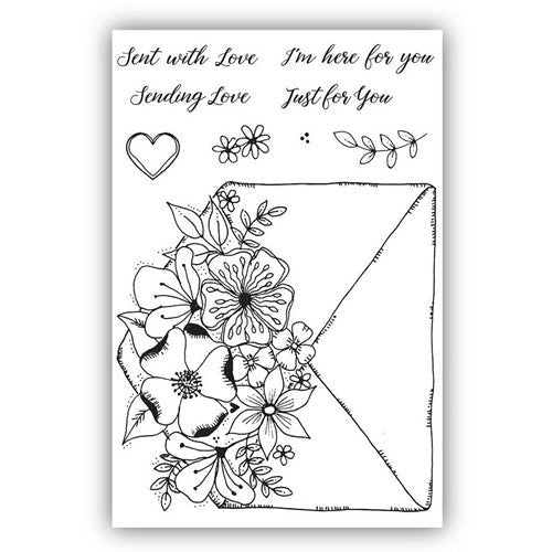 Simon Says Stamp! Julie Hickey Designs SENT WITH LOVE Clear Stamps JH1064