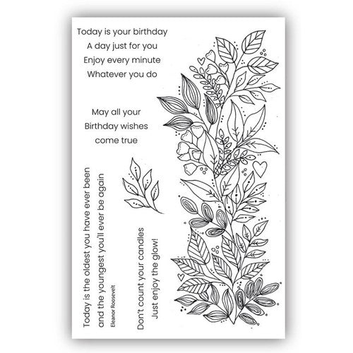 Simon Says Stamp! Julie Hickey Designs FANCY FOLIAGE Clear Stamps JH1066