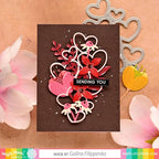 Simon Says Stamp! Waffle Flower OUTLINE HEARTS Die 421176