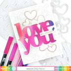 Simon Says Stamp! Waffle Flower OUTLINE HEARTS Die 421176
