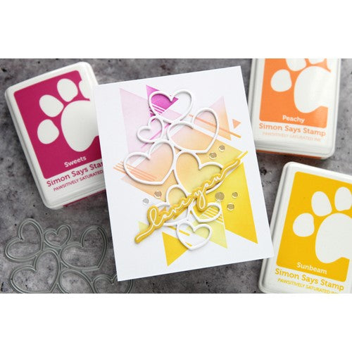 Simon Says Stamp! Waffle Flower OUTLINE HEARTS Die 421176 | color-code:ALT7