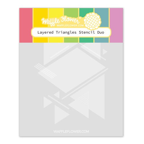 Simon Says Stamp! Waffle Flower LAYERED TRIANGLES Stencil Duo 421165